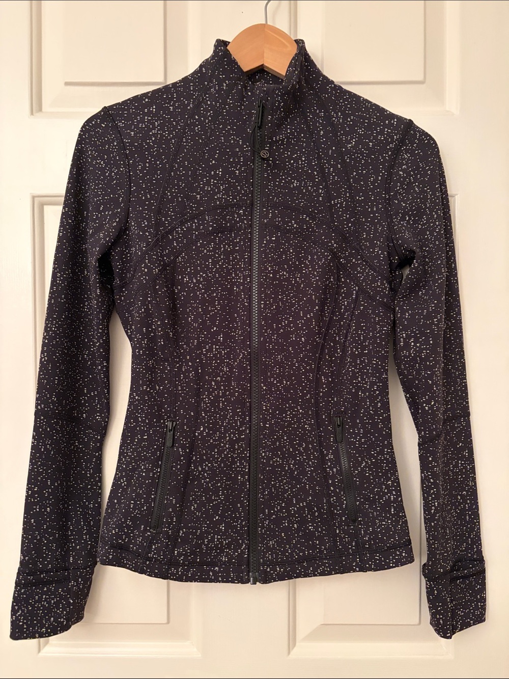 Lululemon Reflective Speckle Running Jacket Black Size 4 NWOT